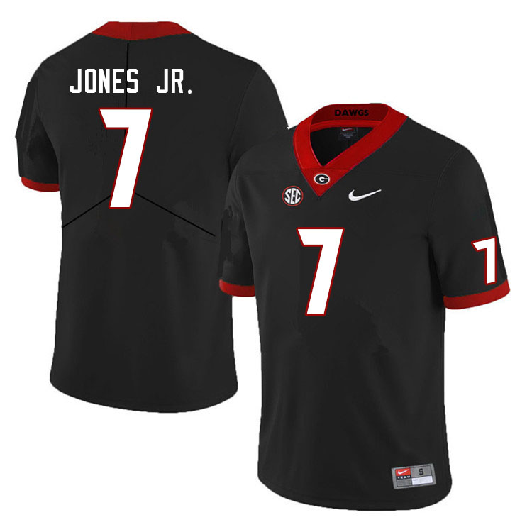 Georgia Bulldogs #7 Marvin Jones Jr. College Football Jerseys Sale-Black